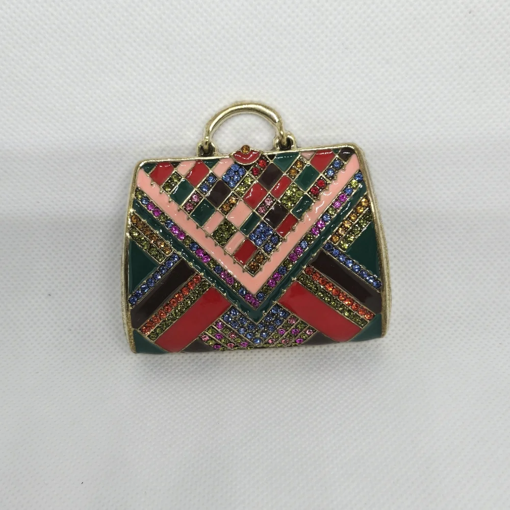 Colorful Purse Brooch - Picture 3 of 6